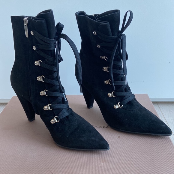 Gianvito Rossi Waterloo Camoscio Black Boots - Picture 3 of 10